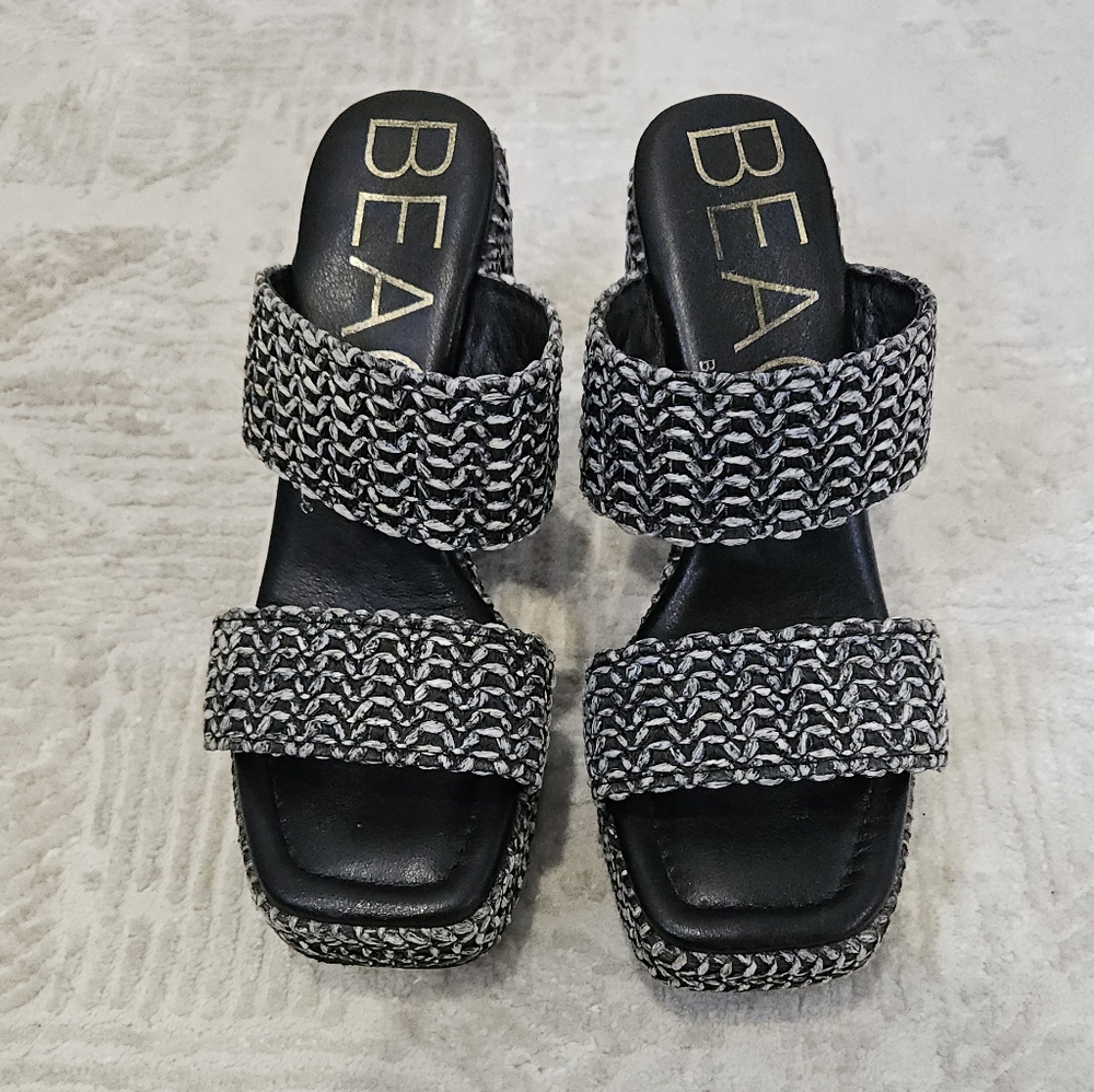 Black and White Women's Sandals